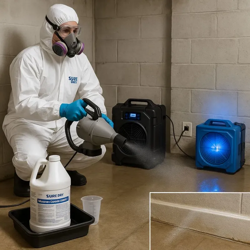 Sanitization and Odor Removal process in Brookfield Center, OH